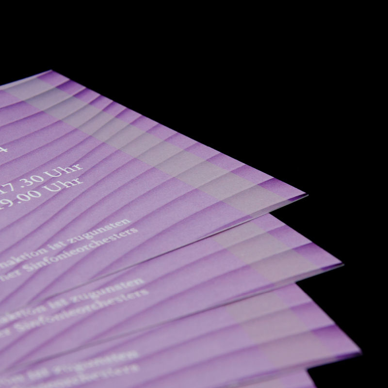 Ticket mit Sicherheitsdruck