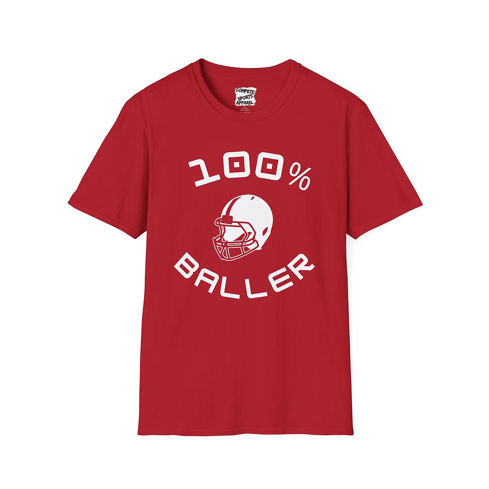 Thumbnail: "100% Baller" Softstyle T-Shirt