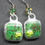 Thumbnail: Mystical Fairie Garden - Blown painted glass earrings