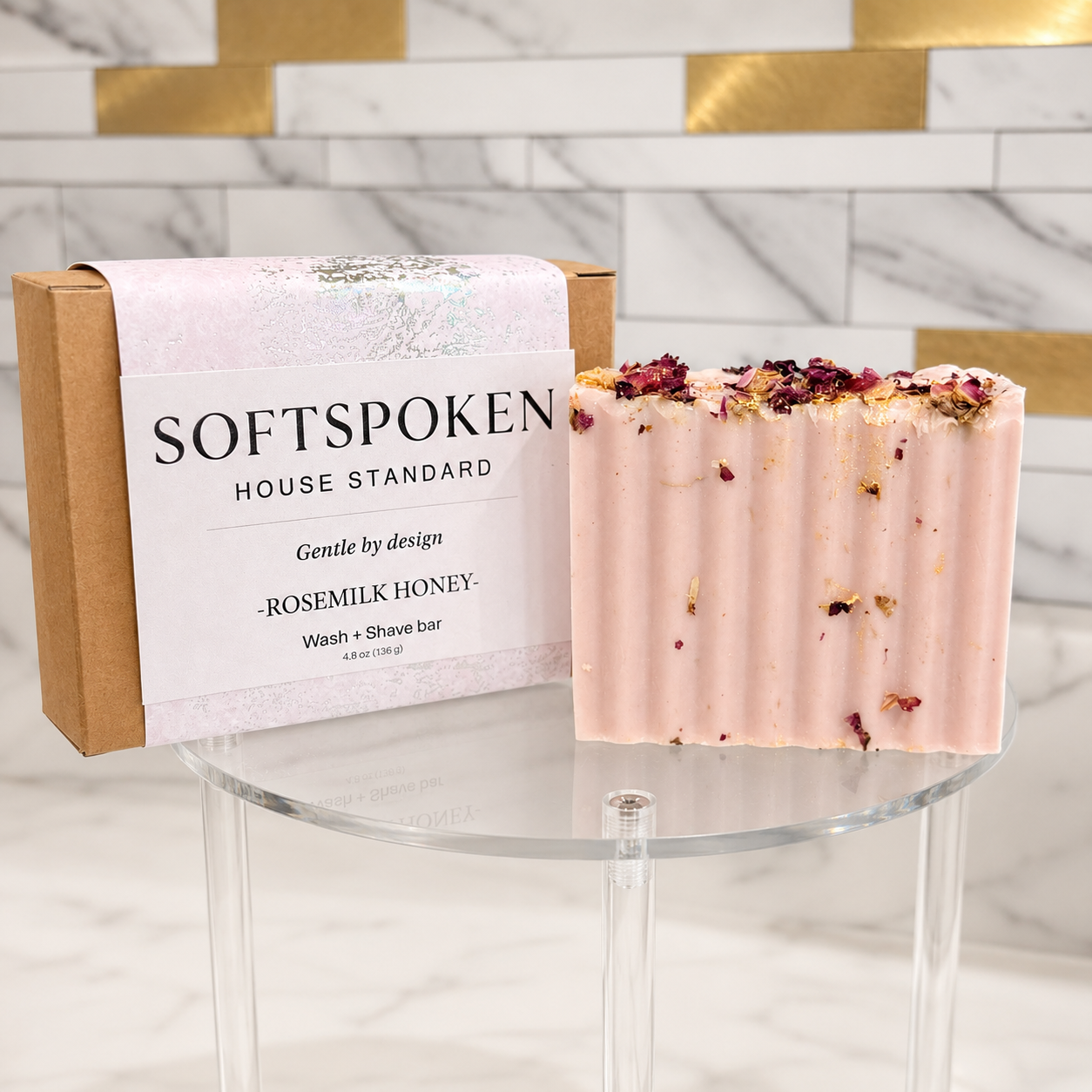 Rosemilk Honey Wash + Shave Bar Single