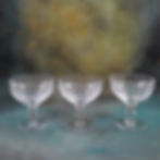 A Trio of Webb Corbett Crystal Champagne Coupes