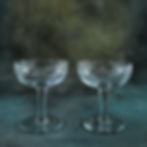 A Pair of Vintage Etched Coupes