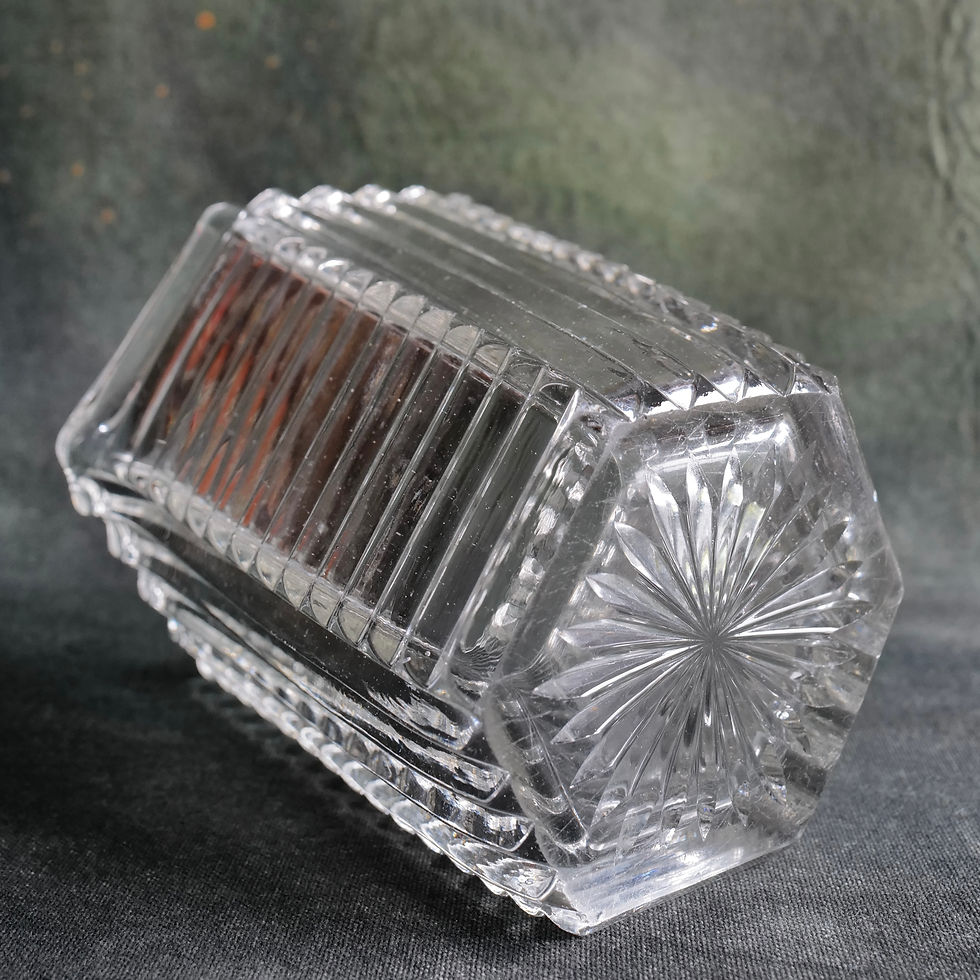 Thumbnail: Large Art Deco Geometric Design Crystal Jug