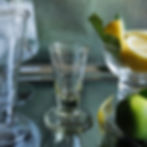 Vintage Etched Hand Blown Glass Measuring Cylinder