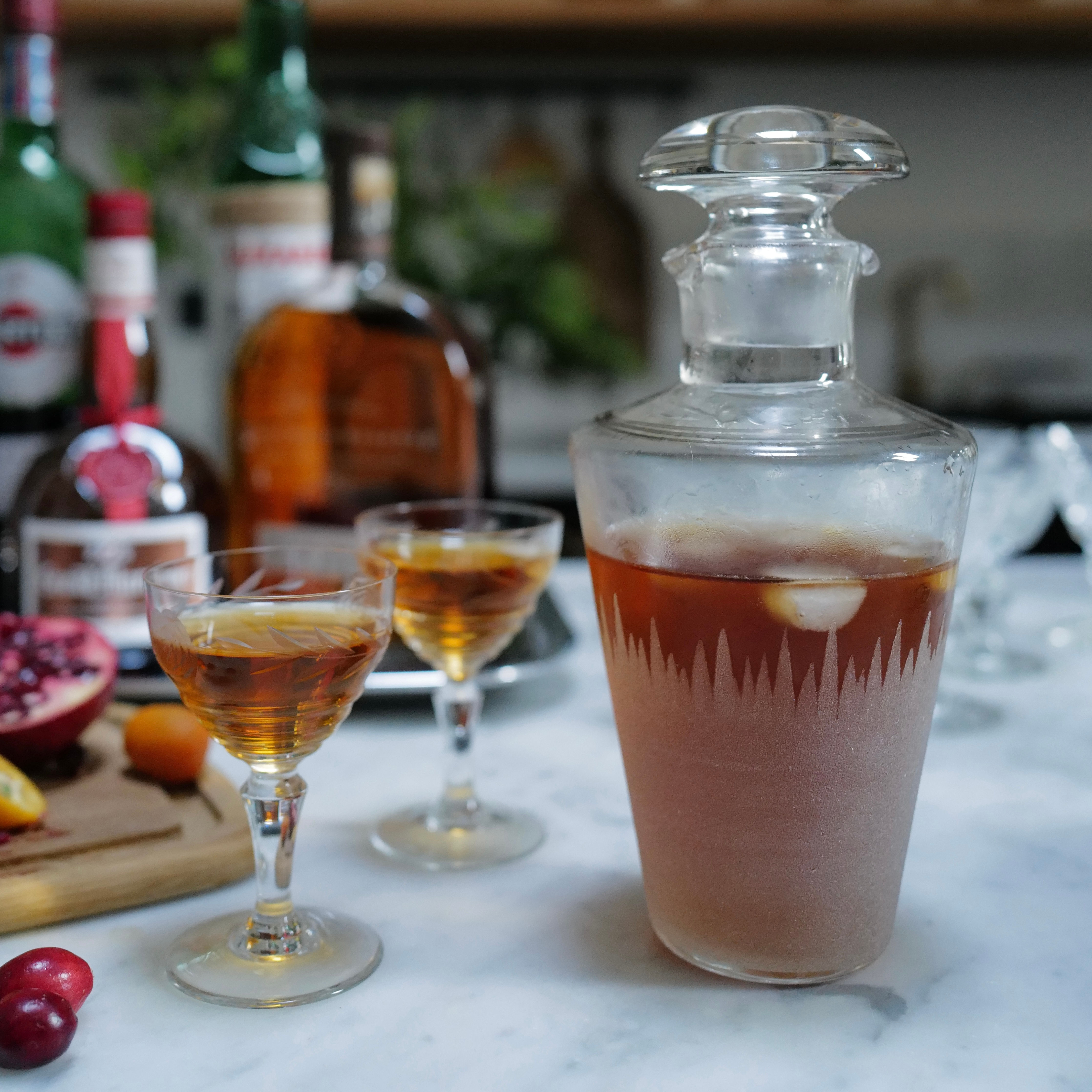 A Superb Art Deco Glass Cocktail Shaker