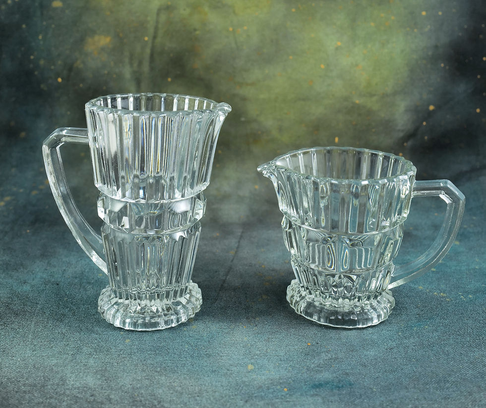 Thumbnail: Three Piece Art Deco Geometric Design Cocktail Prep Set