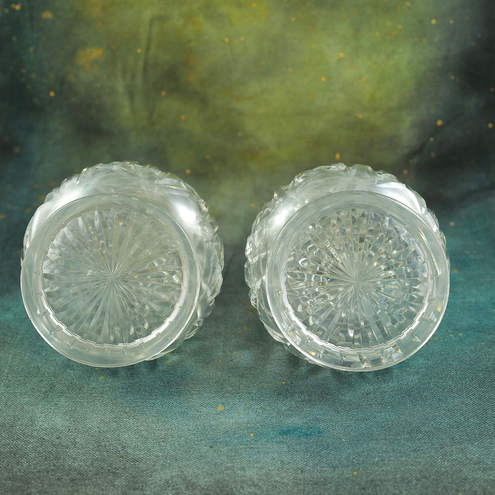Thumbnail: A Exceptional Pair of 1928 Mappin & Webb / John Walsh Crystal Decanters