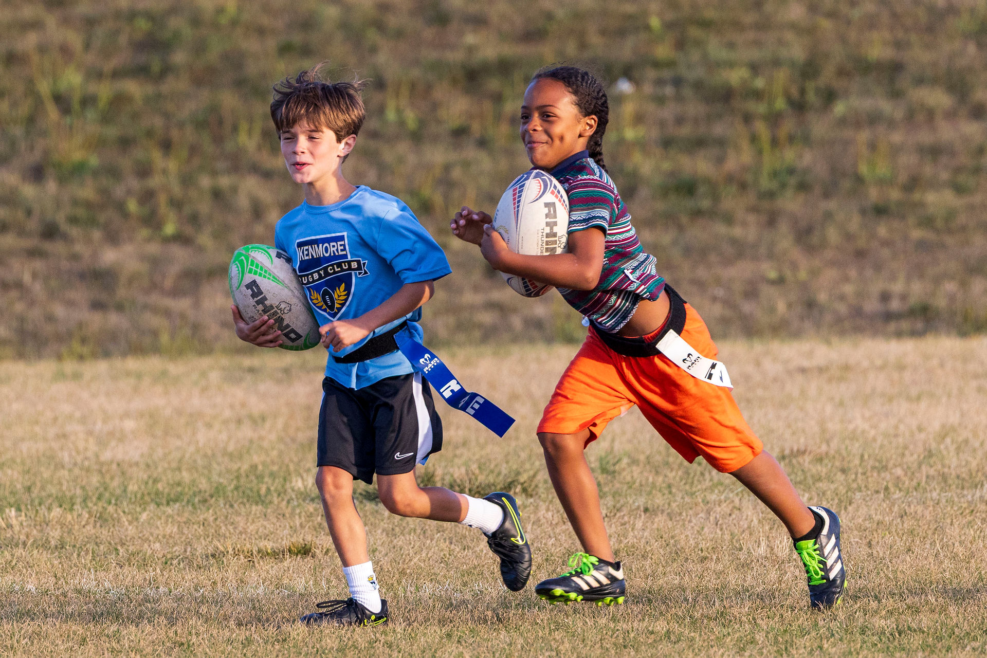Kenmore Ruggers playing sharks and minnows