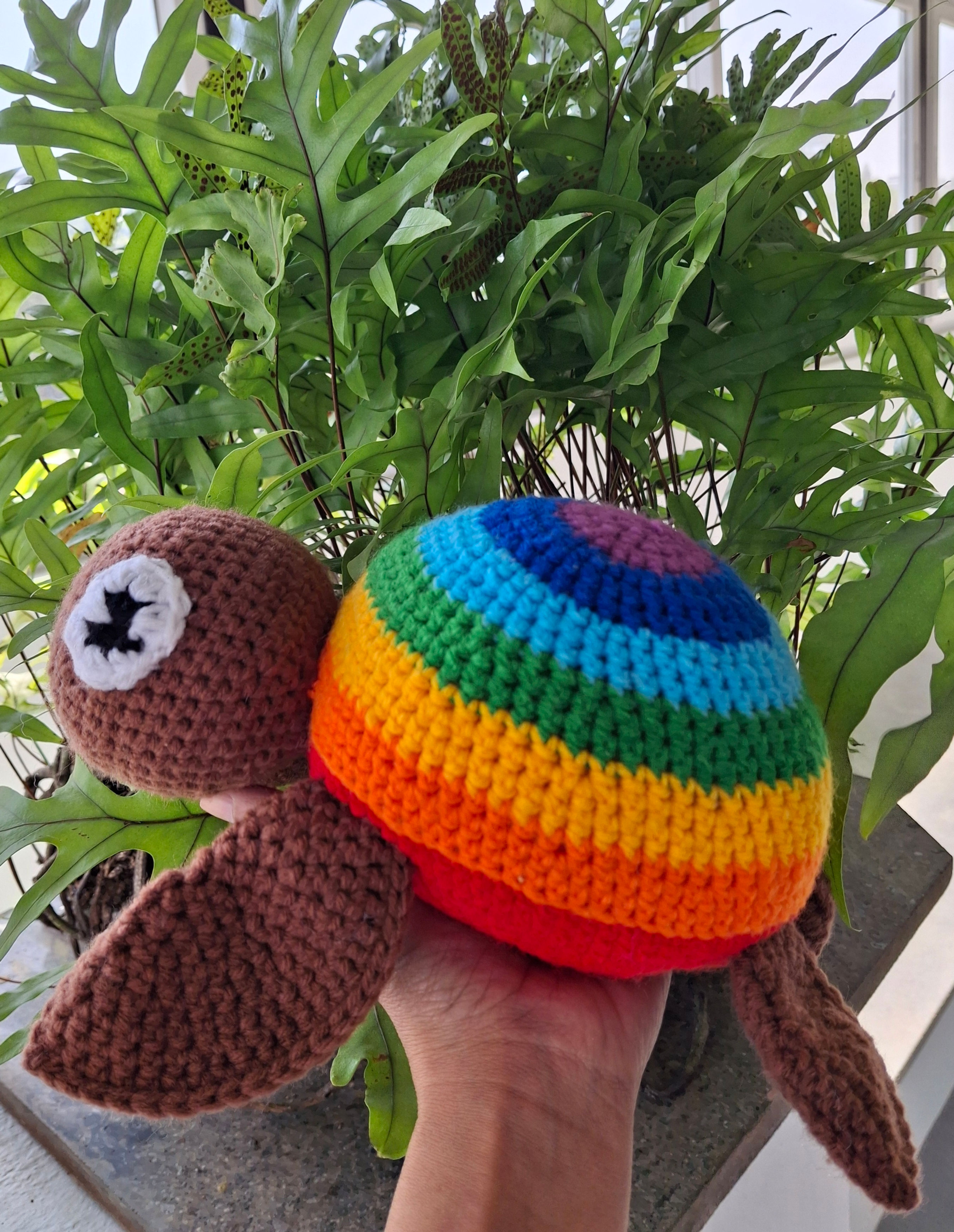 Ruby the Rainbow Turtle - Large