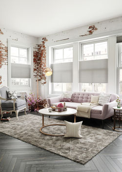 Tensioned top down bottom up pleated blind