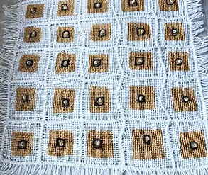 machine embroidery grid sample