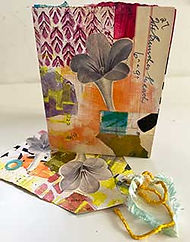 mixed media collage workshop in west sussex with Esther Collins