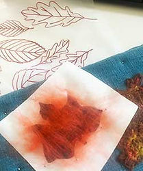 needle felting in progress on workshop