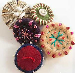 hand embroidery button workshop
