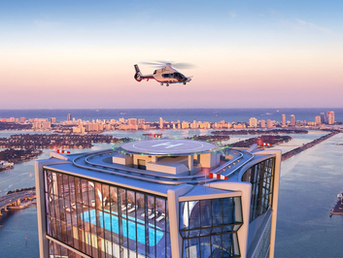 Luxury Buildings in Miami With Private Helipads