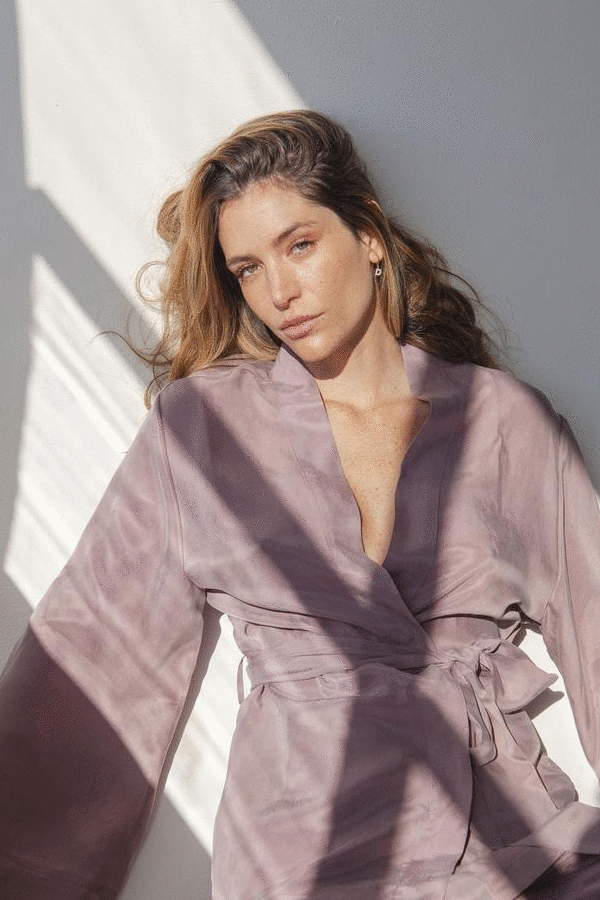 niLuu: Sustainably-Made PETA-Approved "Vegan Silk" Kimonos & Sleep Accessories