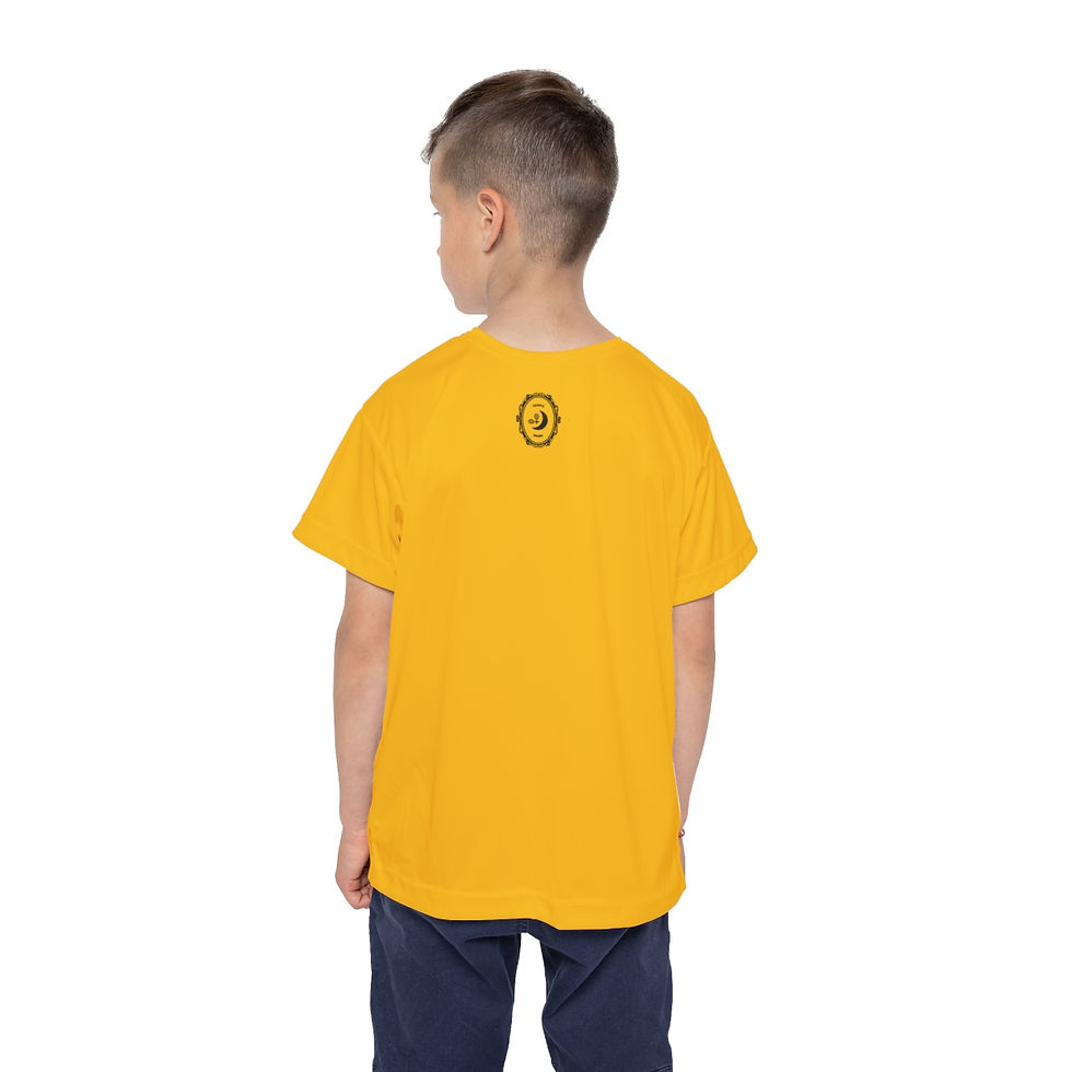 Thumbnail: TennisMoon Big Smile kids sports jersey /yellow black
