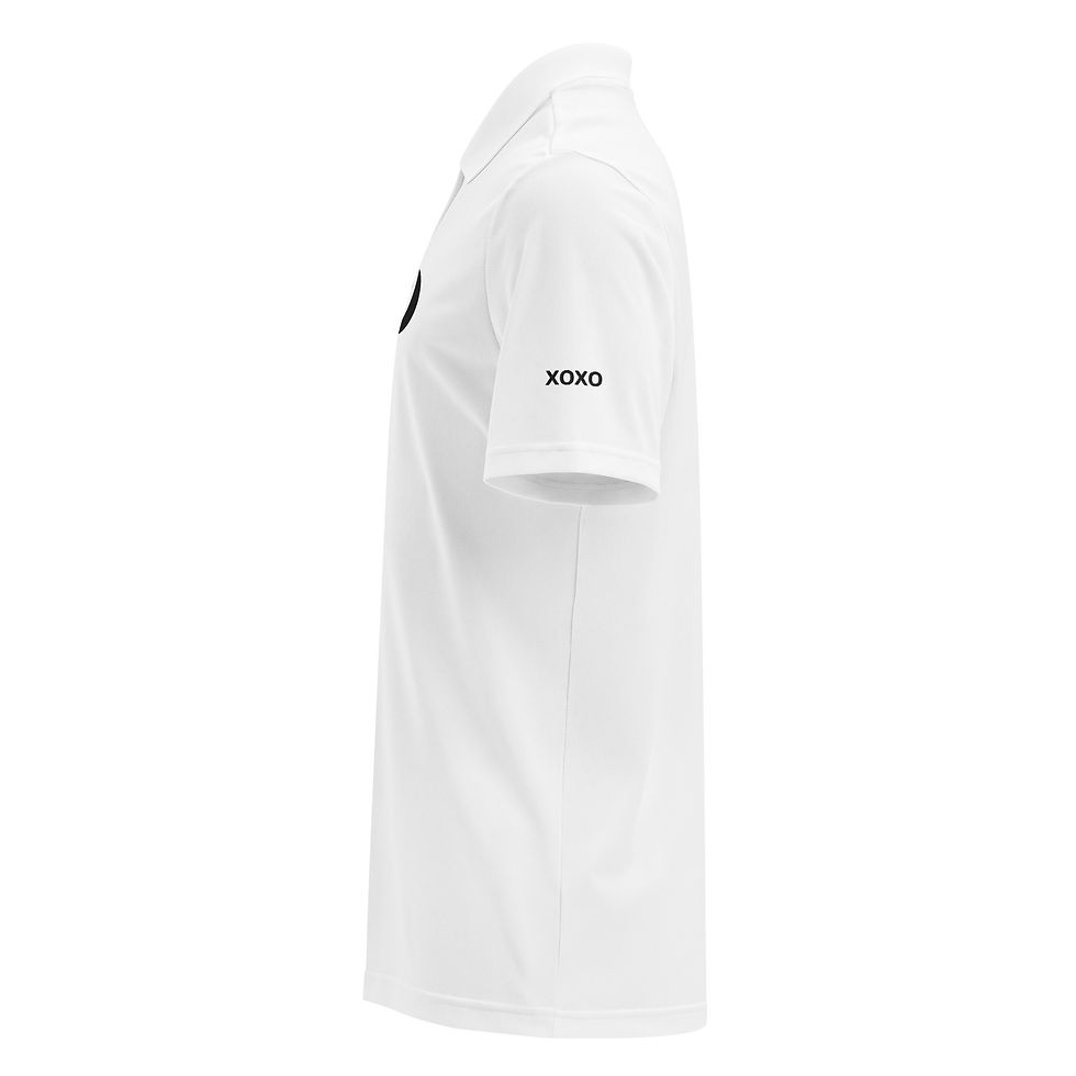 Thumbnail: Smile TennisMoon xoxo Adidas sport polo white black