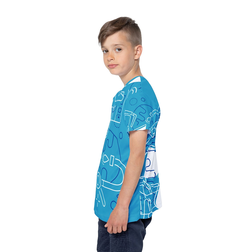 Thumbnail: TennisMoon Waterworld Kids Sports Jersey 