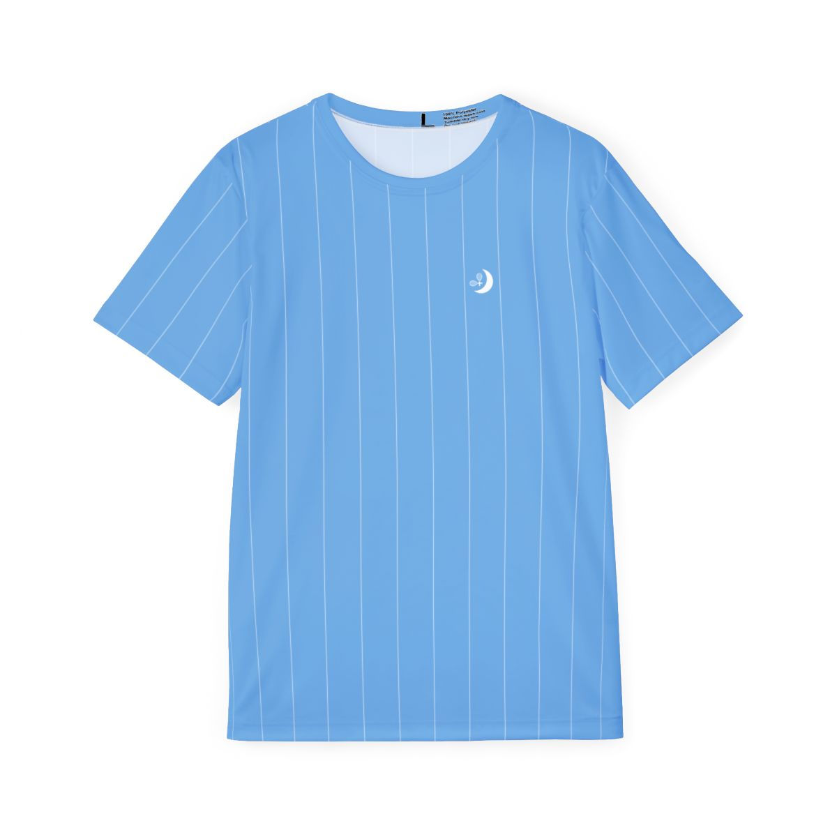 TennisMoon Pinstripe Men's Classic Fit Sports Jersey 4.13oz /light blue