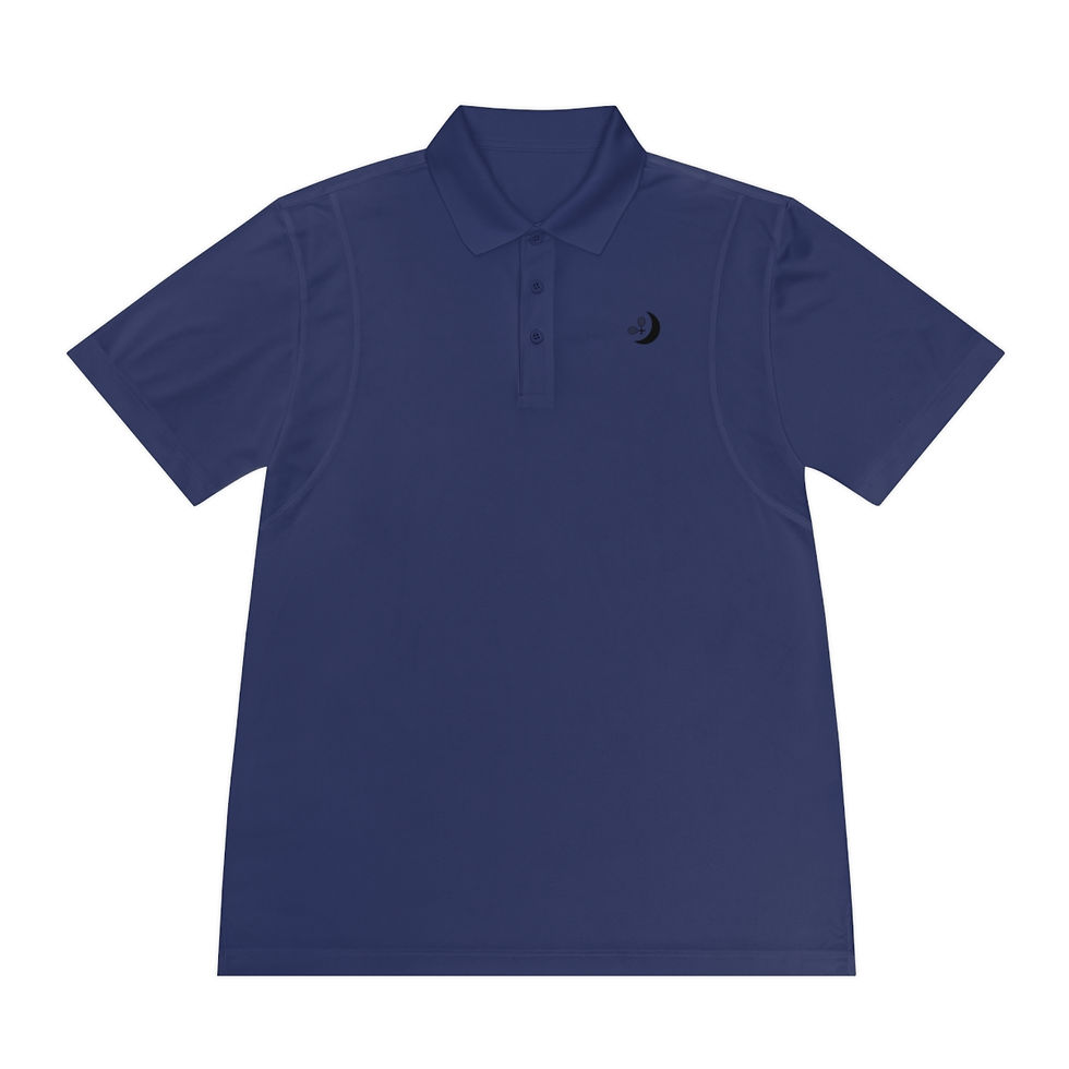 Thumbnail: Smile BK TennisMoon Men's Sport Polo Shirt Blue
