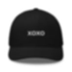 Tennis Moon Mesh black Trucker Hat with small white PARIS 2024 font xoxo