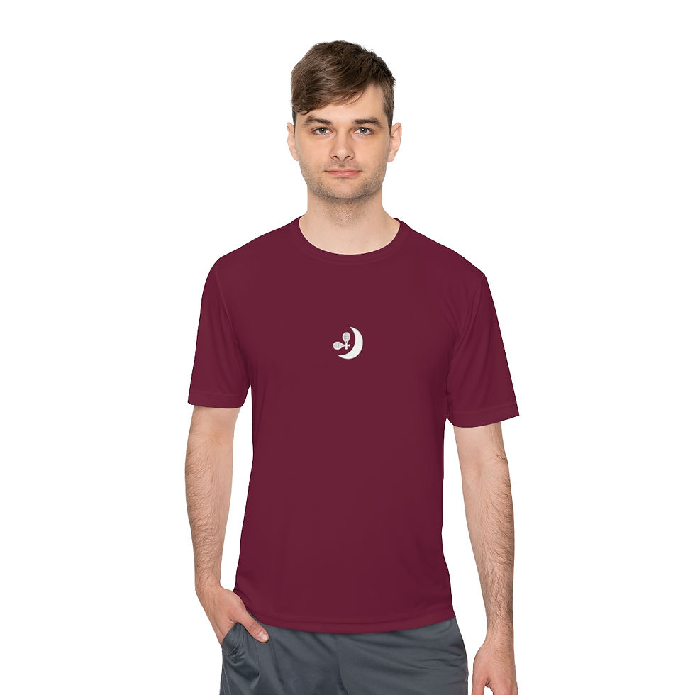 Thumbnail: Smile TennisMoon Unisex Moisture Wicking Tee Red