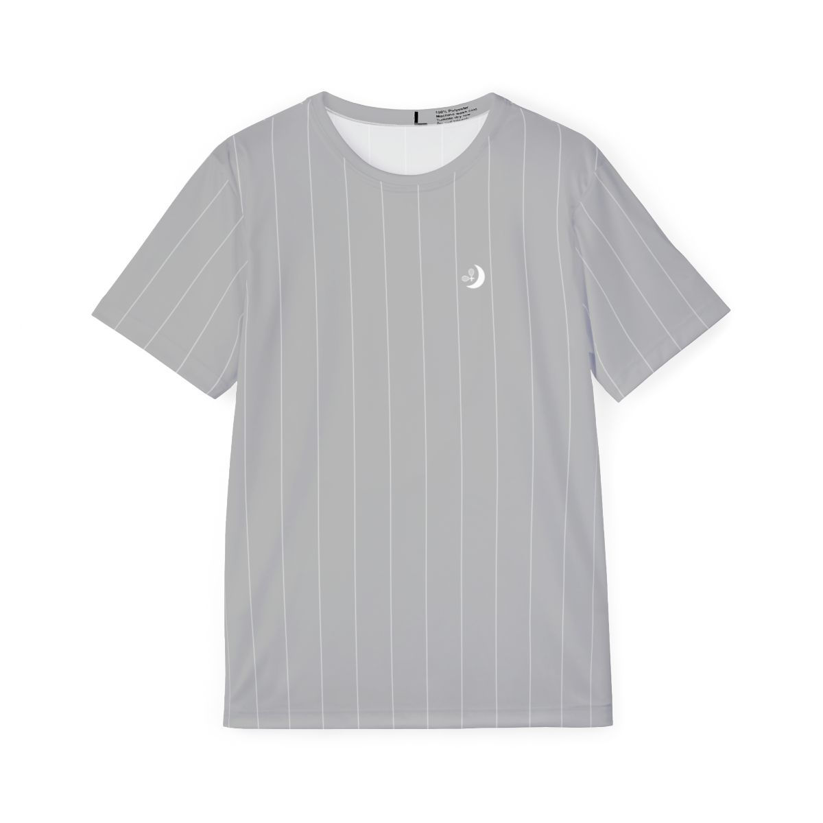 TennisMoon Pinstripe Men's Classic Fit Sports Jersey 4.13oz /light grey