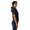 Thumbnail: Smile TennisMoon xoxo embroidered women’s pique polo shirt navy white