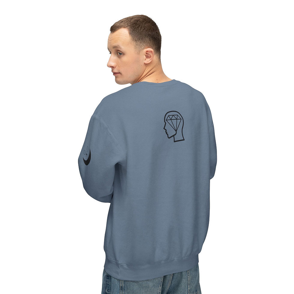 Thumbnail: Elevated Vibrational State Unisex Lightweight Crewneck Sweatshirt