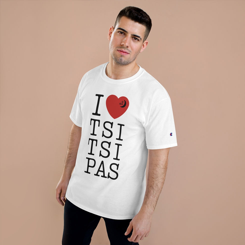 Thumbnail: I Heart Tsitsipas Champion T-Shirt
