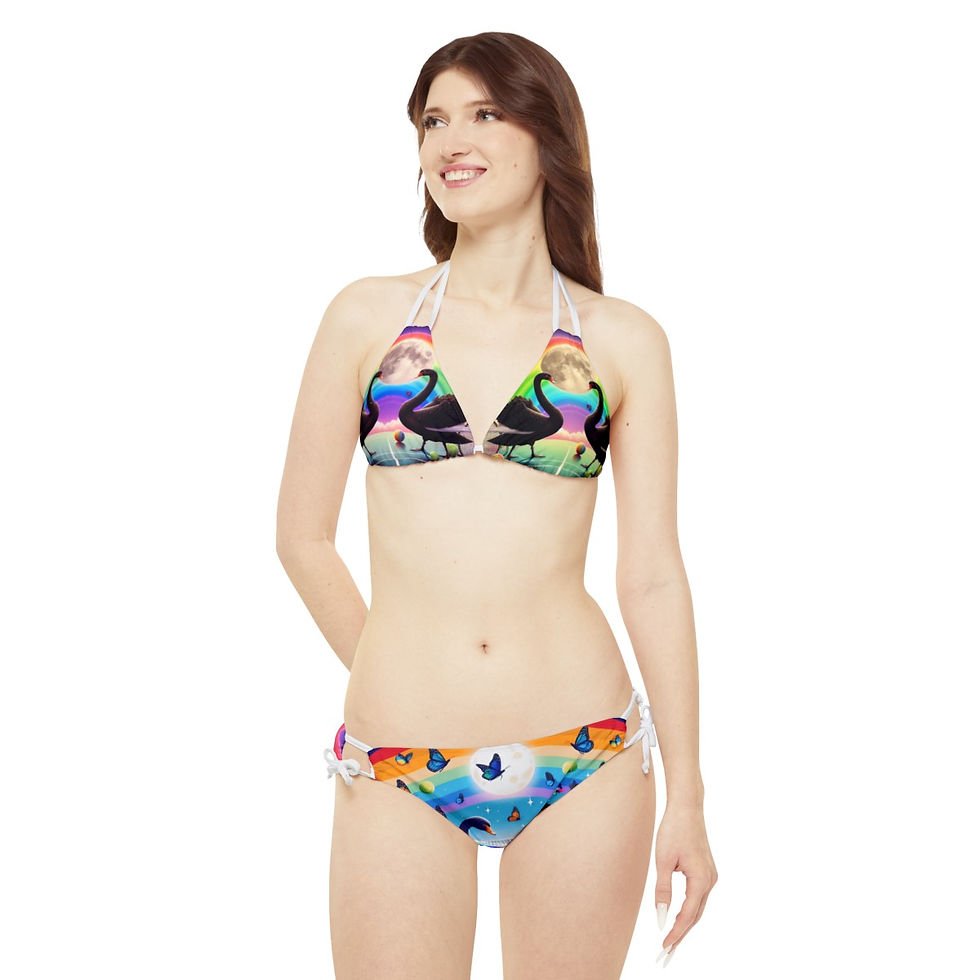 Thumbnail: Black Swan Butterfly Bikini Set