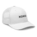 Tennis Moon Mesh baseball cap XOXO white hat with black font SUMMER 2024