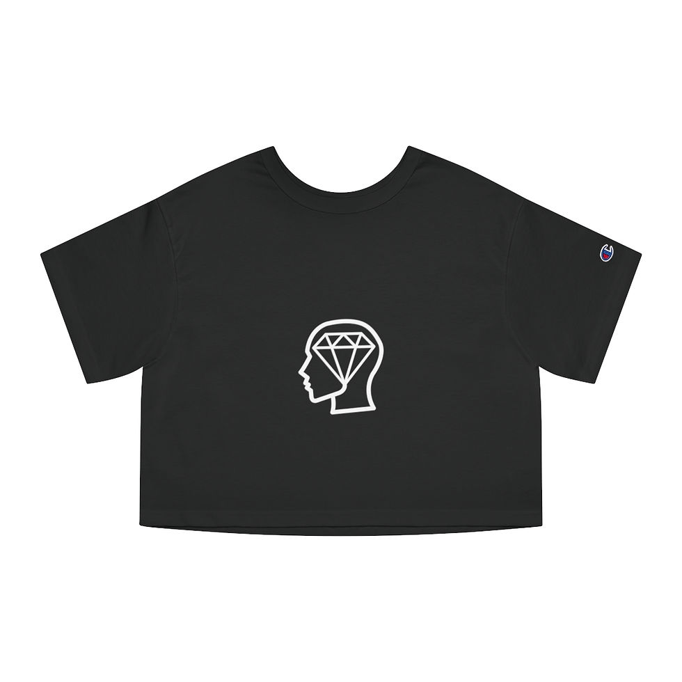 Thumbnail: DiamondMind TennisMoon Crop Top black