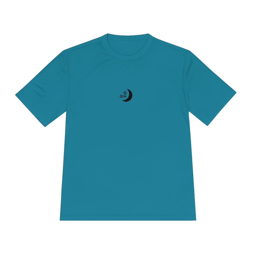Thumbnail: Smile BK TennisMoon Unisex Moisture Wicking Tee Blue