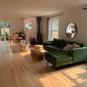 remise à neuf d'une maison patrimoniale dans Hochelaga : aire ouverte