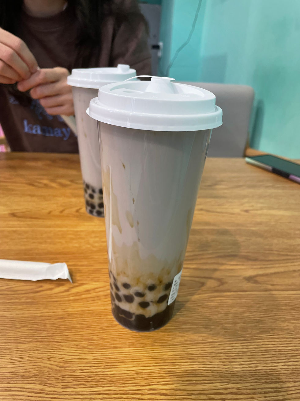 Fabulous tasting taro milk tea