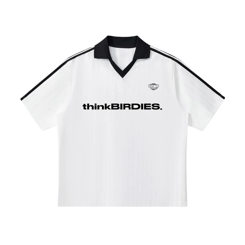 thinkBIRDIES x BOOMIN GOLF JERSEY - White