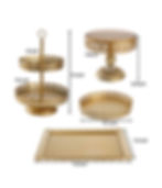 Gold Sweets Display Trays