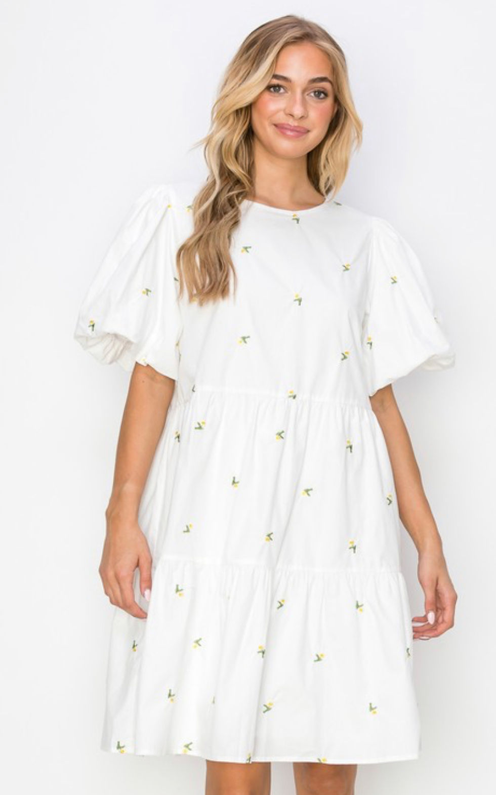 Thumbnail: Summer Floral Dress White