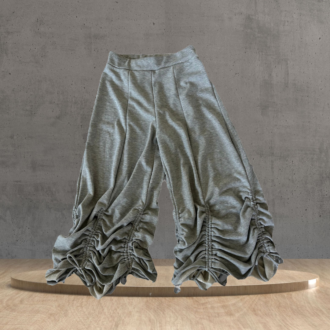 Grey Swing Out Bowtie Joggers