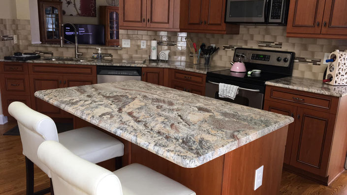 High quality granite kitchen from L&D Tile and Granite