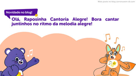 Olá, Raposinha Cantoria Alegre! Bora cantar juntinhos no ritmo da melodia alegre!