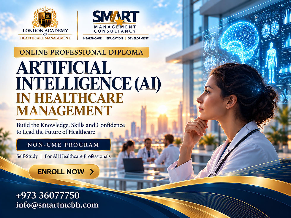 Professional Diploma in Artificial Intelligence in Healthcare Management