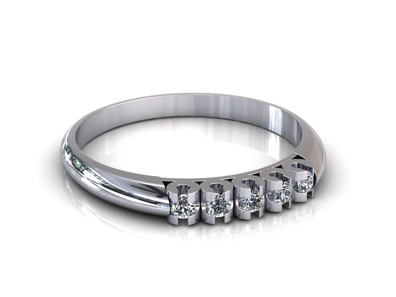 Prsten s dijamantima B177