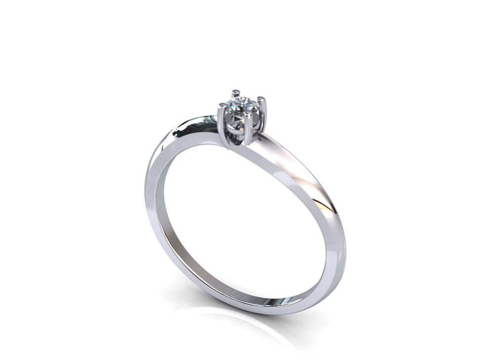 Thumbnail: Ring with diamond B201