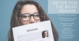 Recipe for the Right Resume