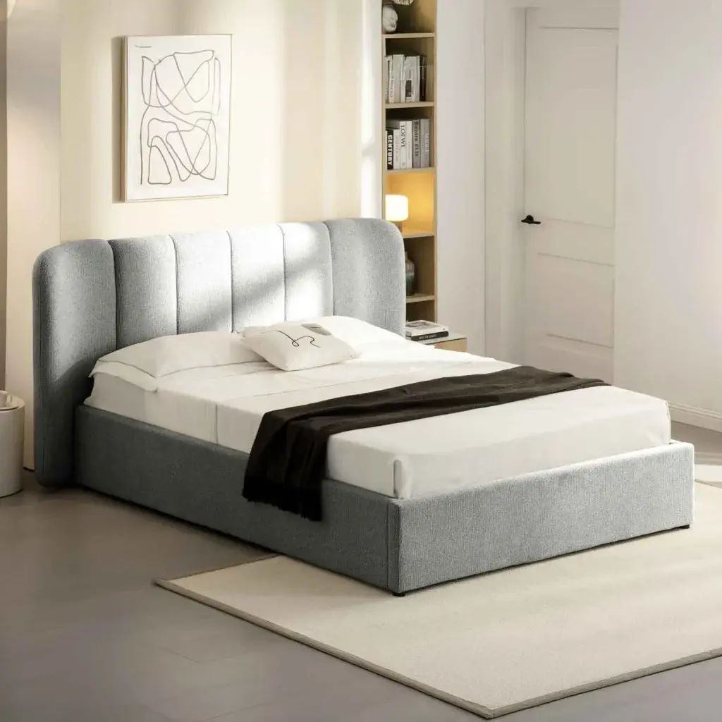 EDEN TEXTURED FABRIC BED FRAME