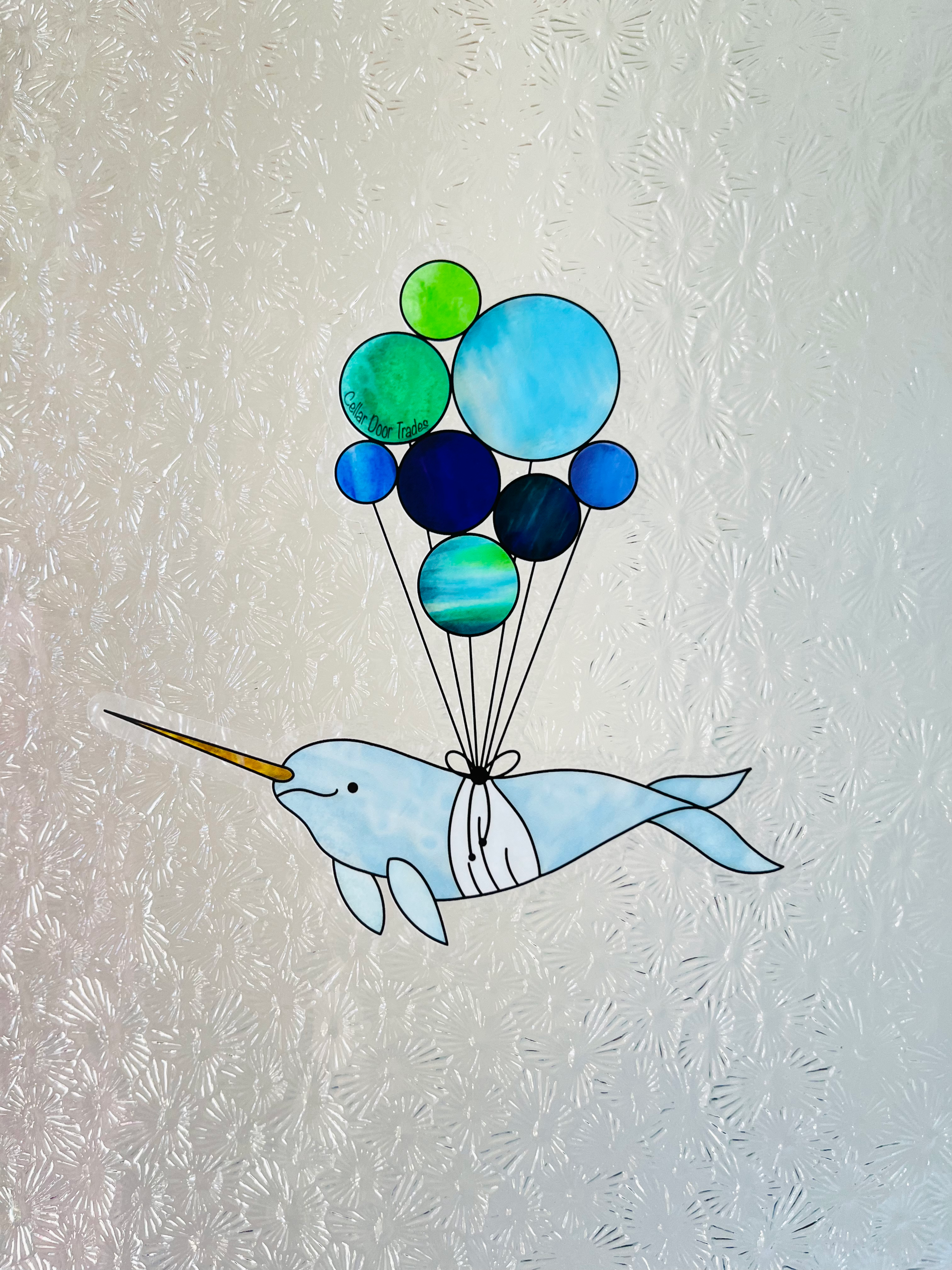When Narwhals Fly . . . Sticker (clear) 6"