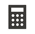 black calculator graphic
